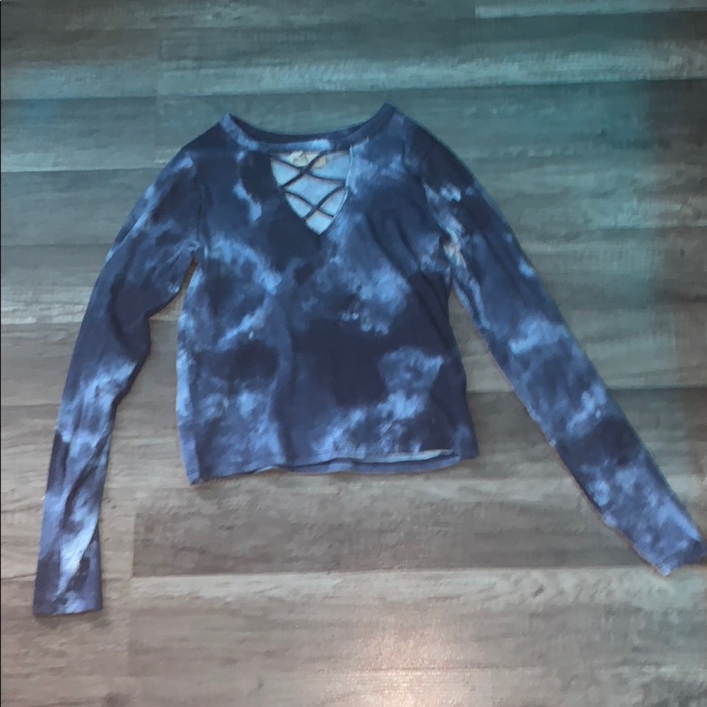 tie dye crop hollister shirt